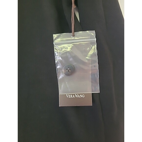 Vera Wang Knit Cardigan w/ Chiffon Back Detail Button Down 100% Cotton L NWT - Picture 2 of 7